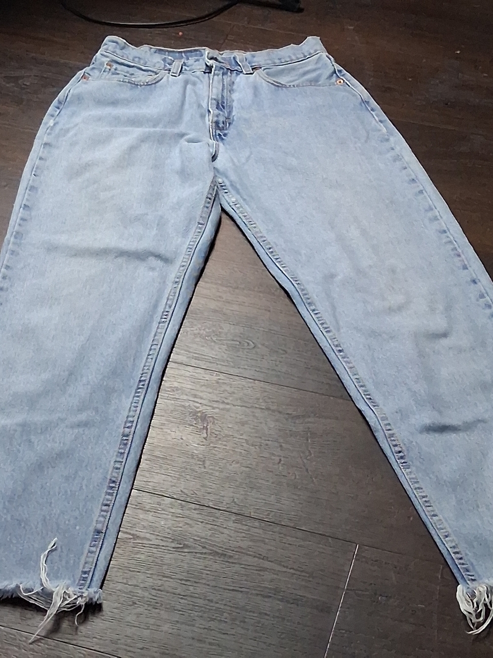 Vintage 560 Levi's Light Blue Straight Leg Denim Jeans Made In The USA